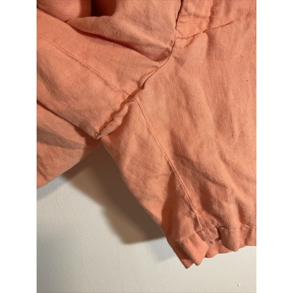 Brooks Brothers 346 Linen Shorts Men’s 42W Orange Flat Front Basic Classic - Picture 5 of 10